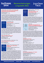 Neuerscheinungen Linguistik 2022