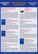 Neuerscheinungen Linguistik 2021