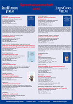 Sprachwissenschaft 2016